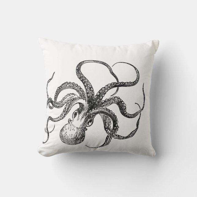 Octopus & Zeepaard | Accent Kussen (Voorkant)