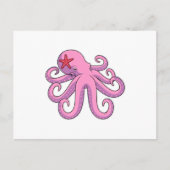 Octopus Zeester Briefkaart (Voorkant)