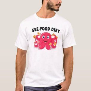 Octopus - zie voedingsdieet - Ice Cream - Cake - P T-shirt