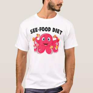 Octopus - zie voedingsdieet - Ice Cream - Cake - P T-shirt