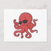Octopus Zonnebril Briefkaart (Voorkant)
