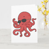 Octopus zonnebril kaart (Gele Bloem)