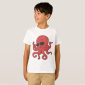 Octopus zonnebril t-shirt (Voorkant volledig)