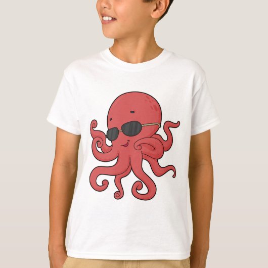 Octopus zonnebril t-shirt (Voorkant)