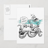 Octopusaanval Briefkaart (Voorkant / Achterkant)