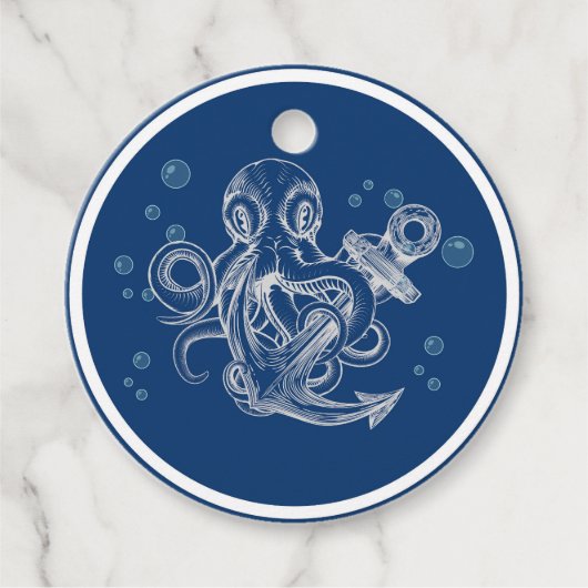 Octopusanker Bedankjes Labels (Voorkant)