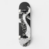 octopusarmen op een zwarte skateboard (Voorkant)
