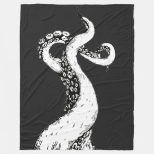 octopusarmen op zwarte deken