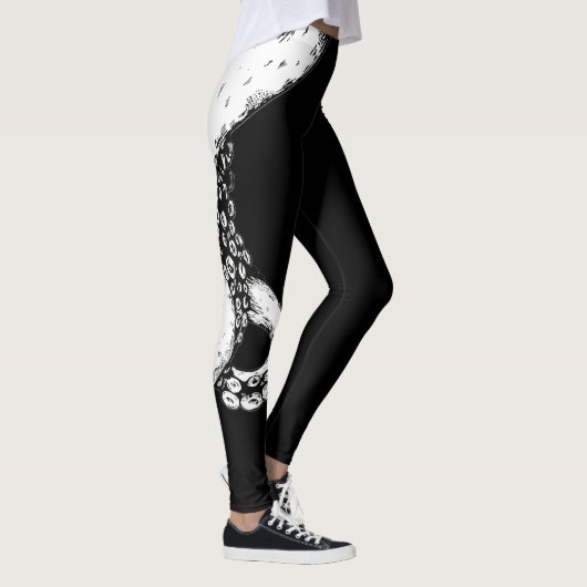 octopusarmen op zwarte leggings (Rechts)