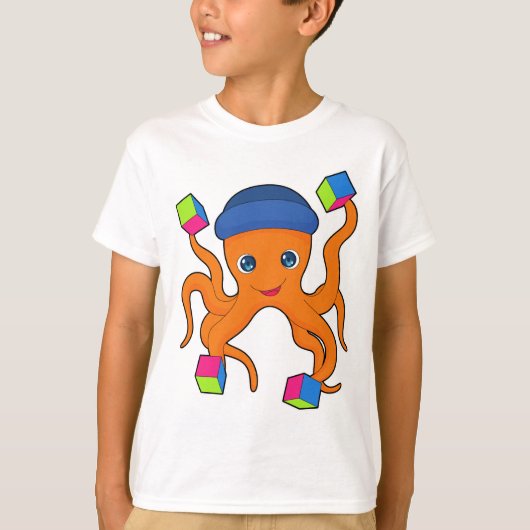 Octopusblokjes T-shirt (Voorkant)