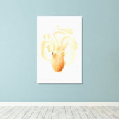 octopusdruk canvas afdruk (Insitu (Houten vloer))