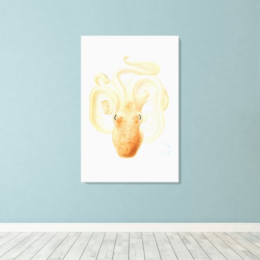 octopusdruk canvas afdruk (Insitu (Houten vloer))