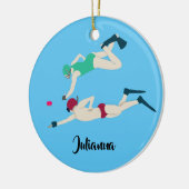 Octopush Keramisch Ornament (Links)