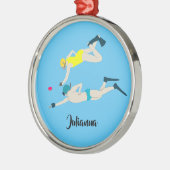 Octopush Metalen Ornament (Links)