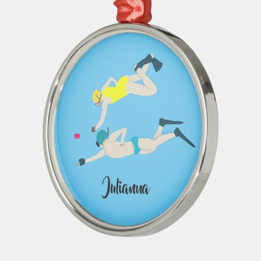 Octopush Metalen Ornament (Links)