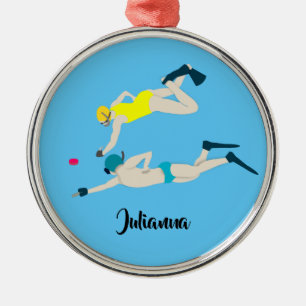 Octopush Metalen Ornament