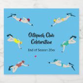 Octopush Sparkling Wijnetiket (Enkel label)