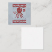 Octopuskleding Notitiekaartje (Voorkant / Achterkant)