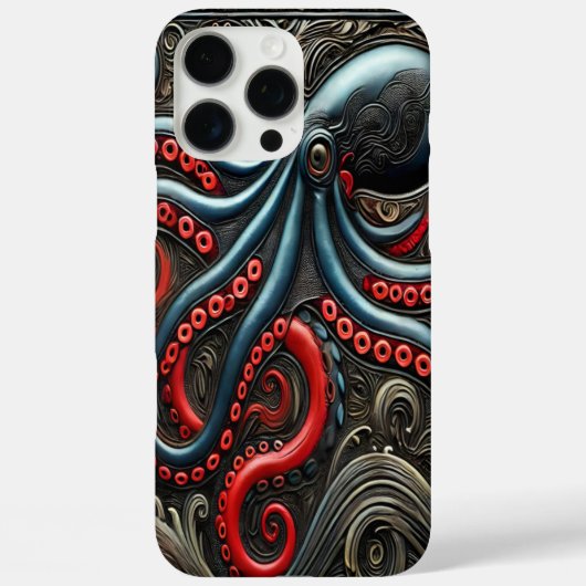 Octopuskunst: een levendige creatie Case-Mate iPhone case (Achterkant)