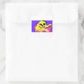 Octopusliefde vierkante sticker (Tas)