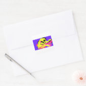 Octopusliefde vierkante sticker (Envelop)