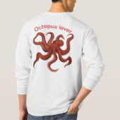 Octopusliefhebber T-shirt (Achterkant)