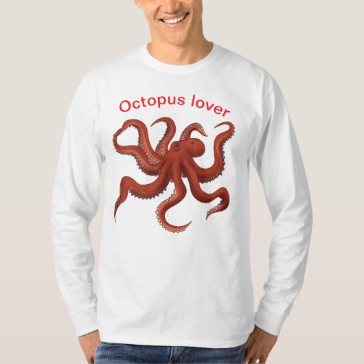 Octopusliefhebber T-shirt (Voorkant)