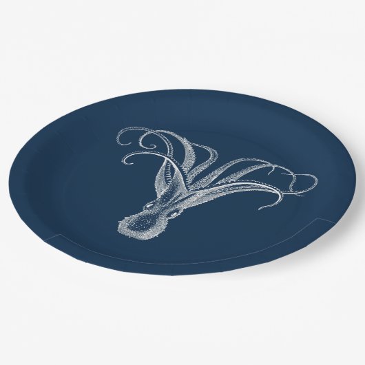 octopuspapier borden papieren bordje (Gekanteld)