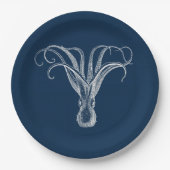 octopuspapier borden papieren bordje (Voorkant)