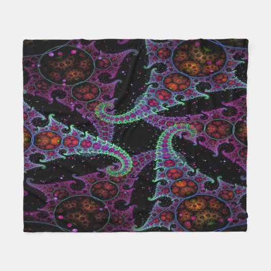 Octopus's Garden Fleece Throw (Voorkant (Horizontaal))