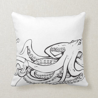 Octopuss met anker - Pillow! Kussen