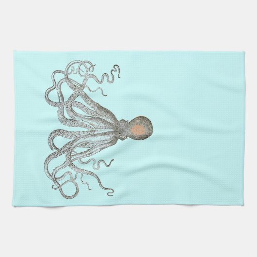 Octopusschets Theedoek (Horizontaal)