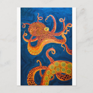 octopusschilderij briefkaart