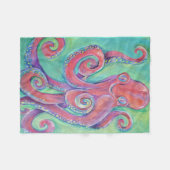 octopusschilderij fleece deken (Voorkant (Horizontaal))
