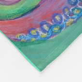 octopusschilderij fleece deken (Hoek)