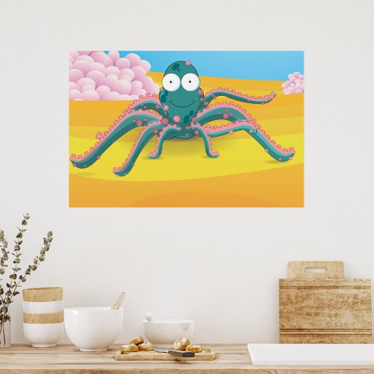 octopussen poster (Keuken)