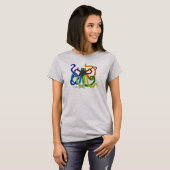Octopussy T-shirt schattig Octopus Kat (Voorkant volledig)