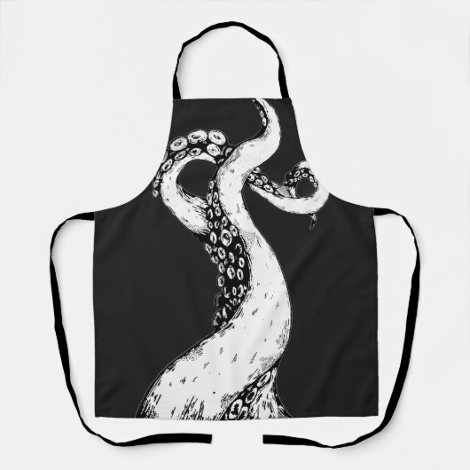 octopustentakels op zwarte schort (Voorkant)