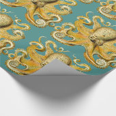 octopusverpakkingspapier cadeaupapier (Hoek)