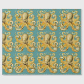 octopusverpakkingspapier cadeaupapier (Vlak)