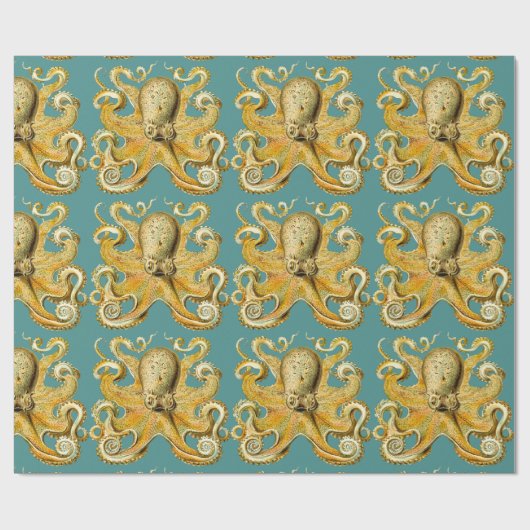 octopusverpakkingspapier cadeaupapier (Vlak)