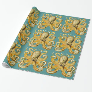 octopusverpakkingspapier cadeaupapier