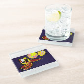 Octopusvreugde Glazen Onderzetter (Schuin)