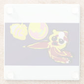 Octopusvreugde Glazen Onderzetter (Achterkant)