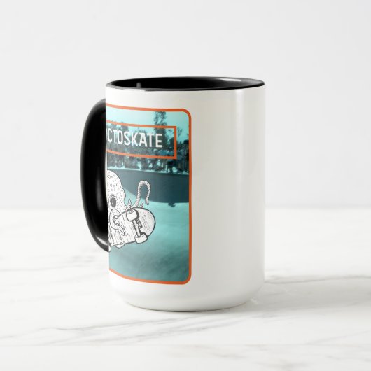 Octoskate Skateboarding Octopus Mok (Voorkant links)