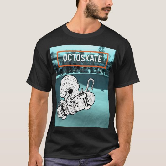 Octoskate Skateboarding Octopus T-shirt (Voorkant)