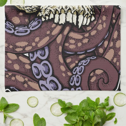 Octoskull Theedoek (Gevouwen)