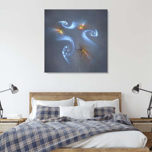 Octospace Canvas Afdruk (Insitu (Slaapkamer))
