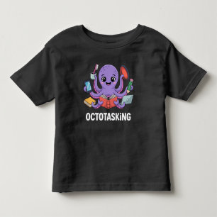 Octotasking Wezen in Multitask Modus Kinder Shirts