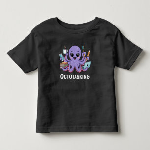 Octotasking Wezen in Multitask Modus Kinder Shirts